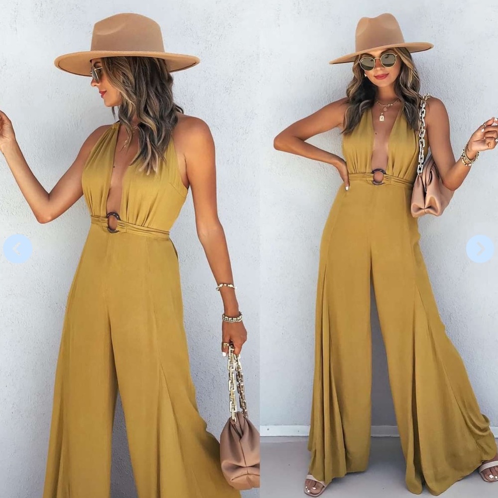 Vici Mustard Jumpsuit